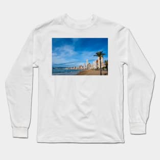 Benidorm Levante Beach Costa Blanca Spain Long Sleeve T-Shirt